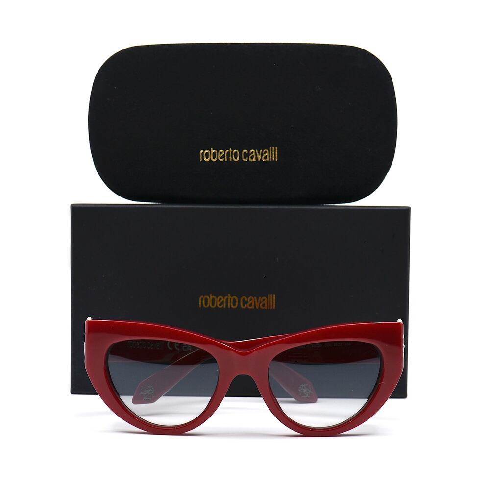 ROBERTO CAVALLI SRC017M RED GREY GRADIENT AUTHENTIC SUNGLASSES - Picture 6 of 14